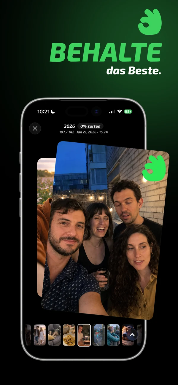 Ein iPhone-Foto in Mochi behalten