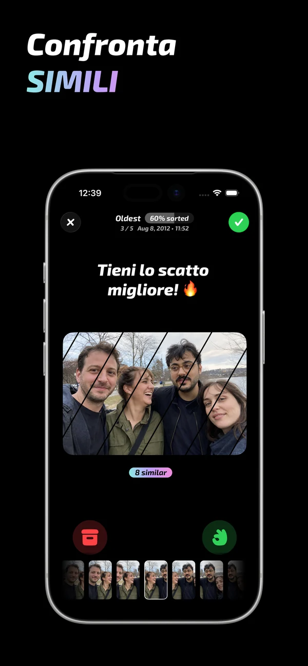 Confronto di foto simili