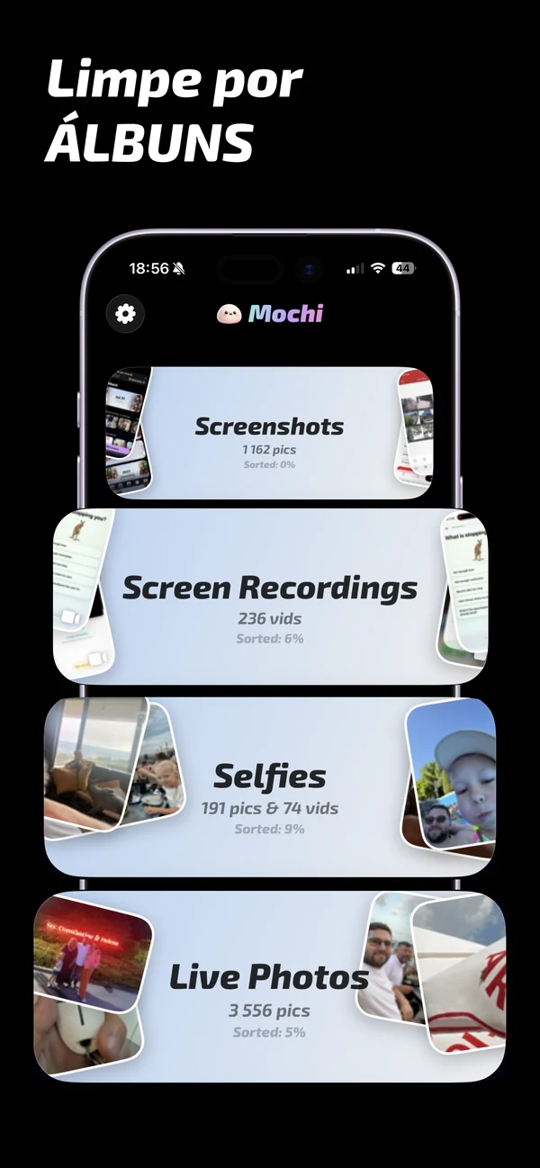 Organizar fotografias do iPhone por álbuns no Mochi
