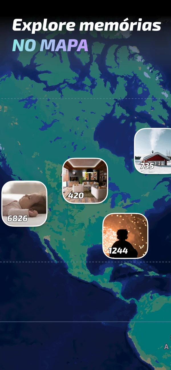 Memórias fotográficas no mapa