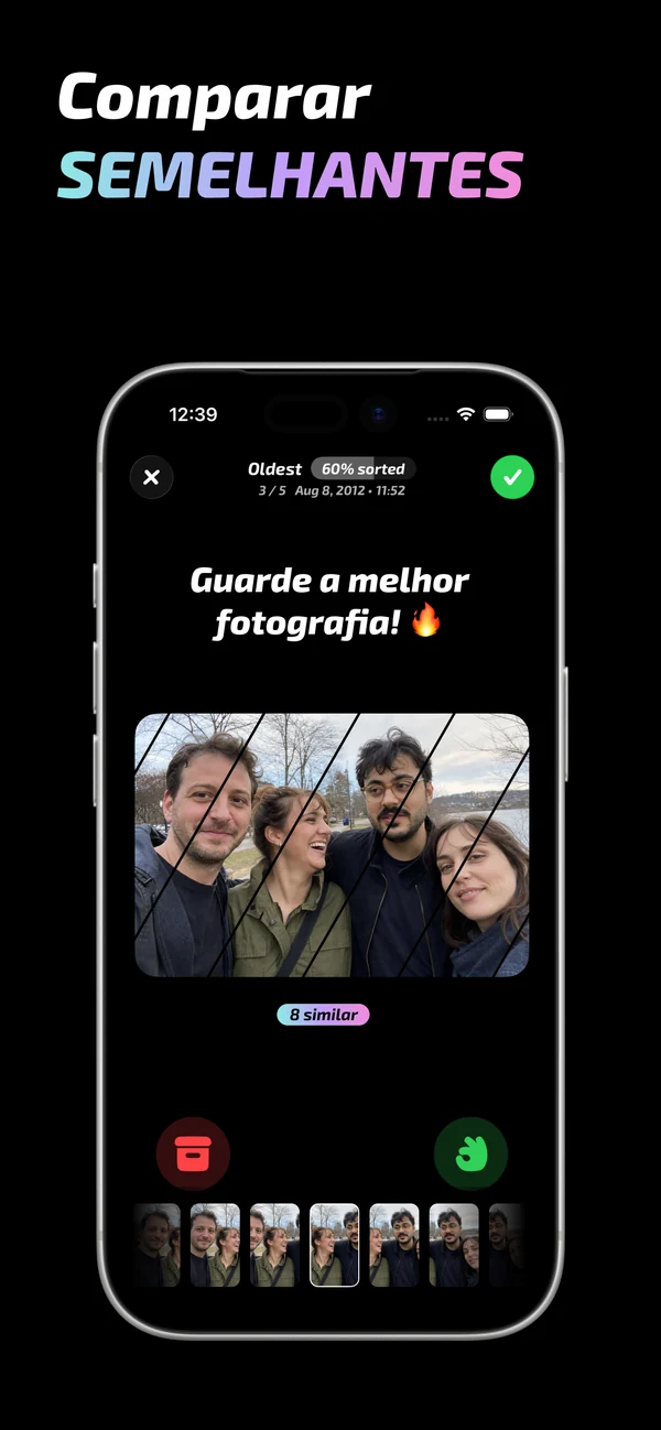 Comparar fotografias semelhantes